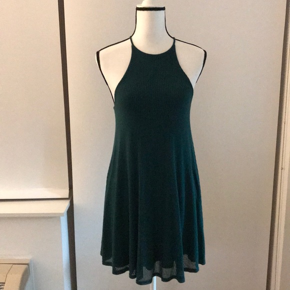 silence + noise Dresses & Skirts - Silence + Noise Green Ribbed Dress Size XS
